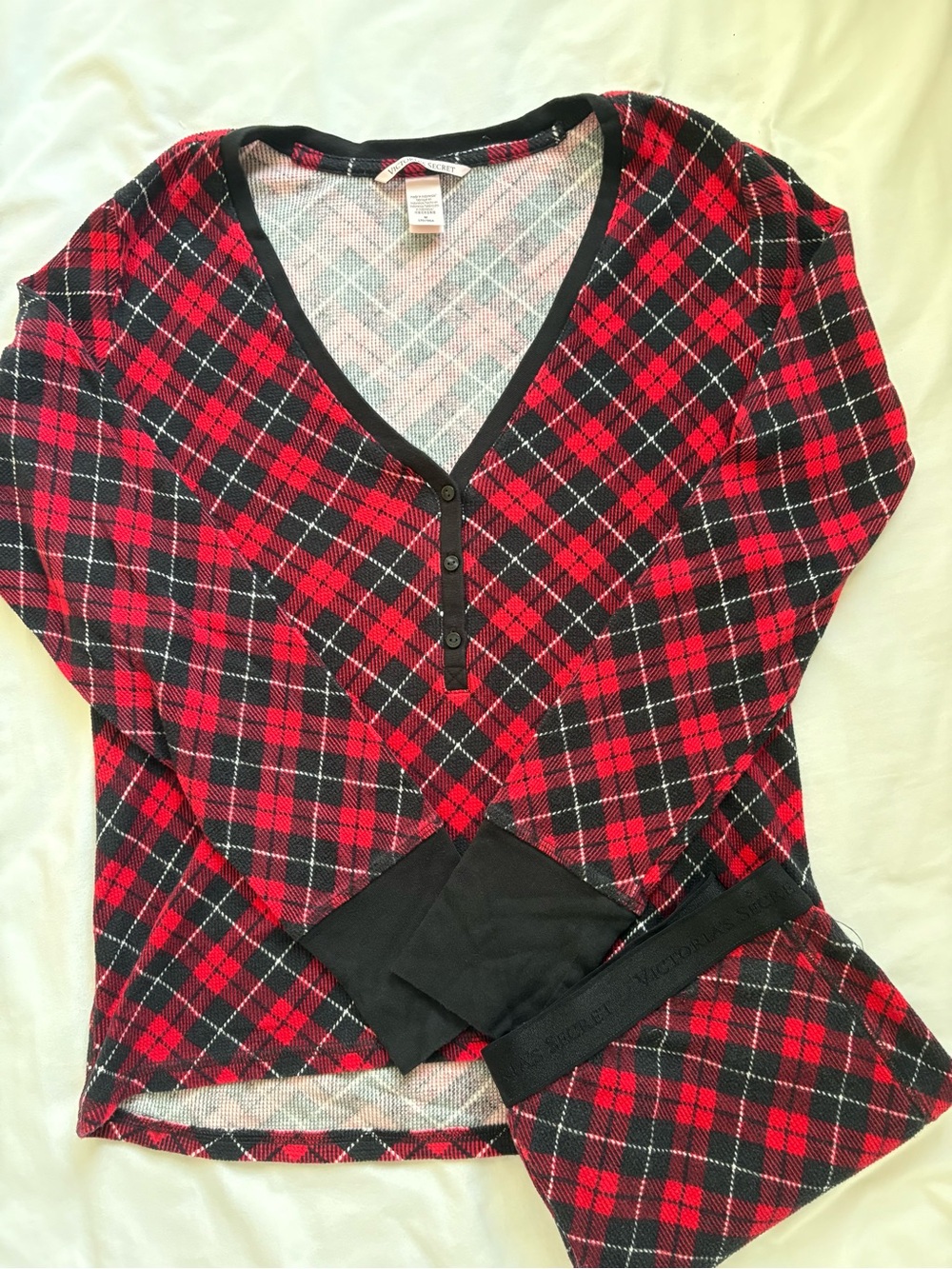 Victoria's Secret Plaid PJ Set